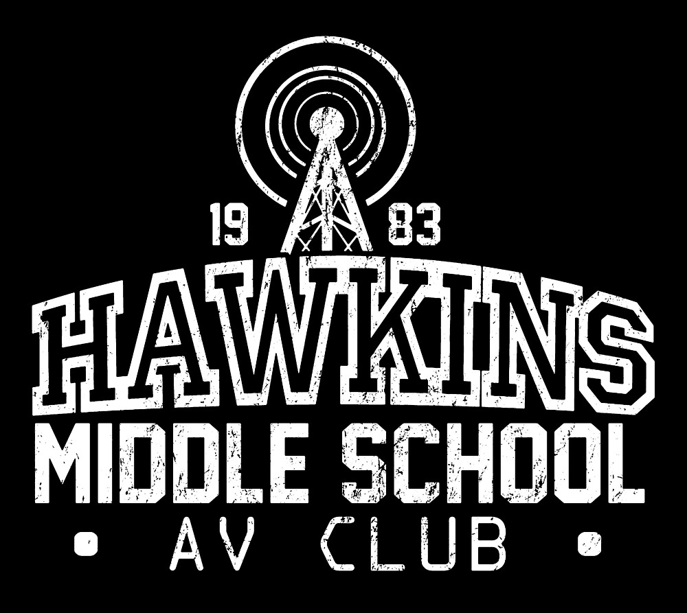 "Stranger Things inspired Hawkins AV Club" by UnconArt Redbubble