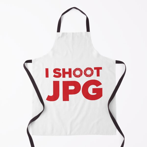 Item preview, I Shoot JPG V1 (Red Text on White) designed and sold by STUDIO-72.