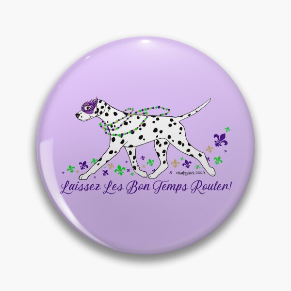 Item preview, Mardi Gras Dalmatian designed and sold by Atelier Cupcake.