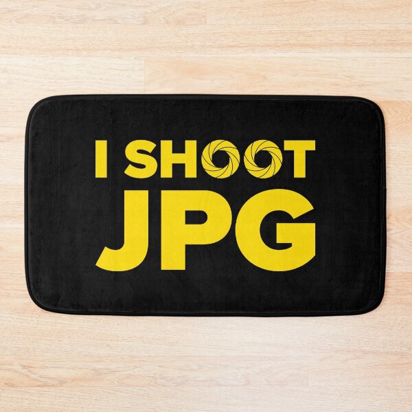 Item preview, I Shoot JPG V1 (Yellow Text on Black) designed and sold by STUDIO-72.