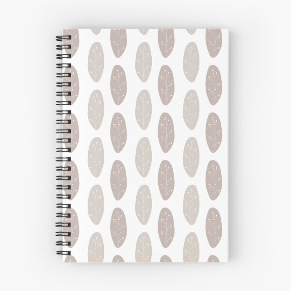 Item preview, Pastel pattern with abstract leaves in Scandinavian style. Light brown leaves designed and sold by Mariana Shymkovych.