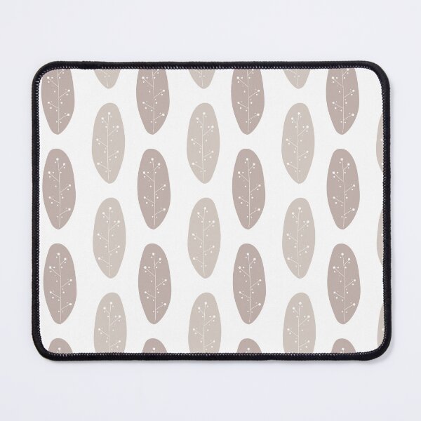 Item preview, Pastel pattern with abstract leaves in Scandinavian style. Light brown leaves designed and sold by Mariana Shymkovych.