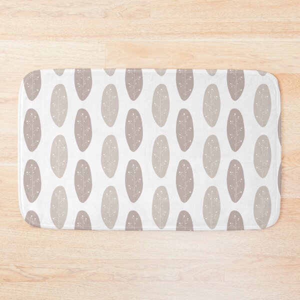 Item preview, Pastel pattern with abstract leaves in Scandinavian style. Light brown leaves designed and sold by Mariana Shymkovych.