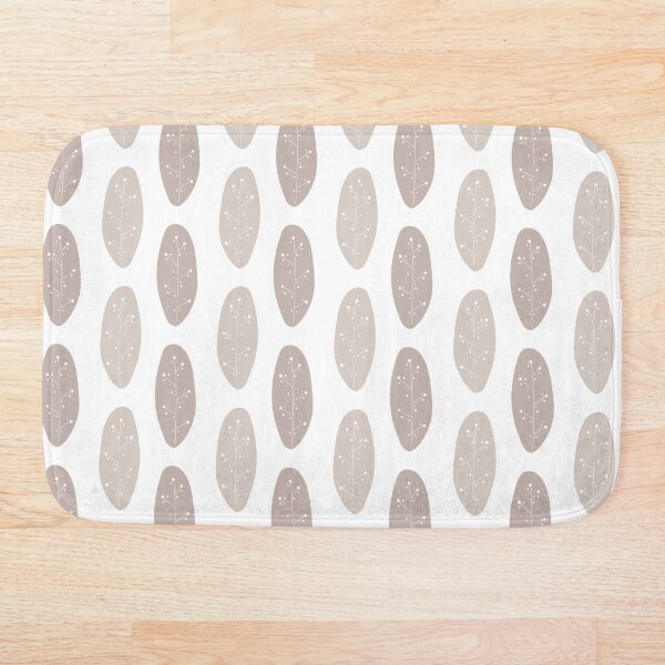 Item preview, Pastel pattern with abstract leaves in Scandinavian style. Light brown leaves designed and sold by Mariana Shymkovych.