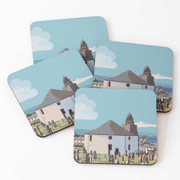 Item preview, Bowmore Round Church Travel Poster  designed and sold by Simply The West Prints.