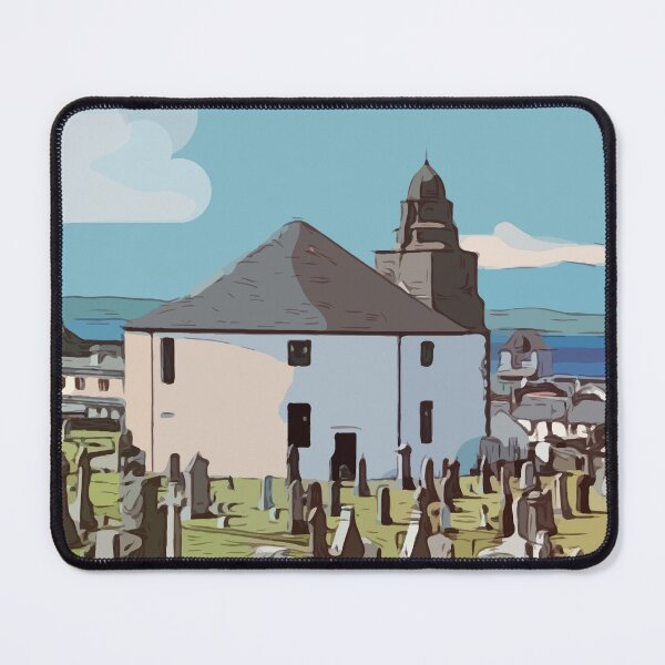 Item preview, Bowmore Round Church Travel Poster  designed and sold by Simply The West Prints.