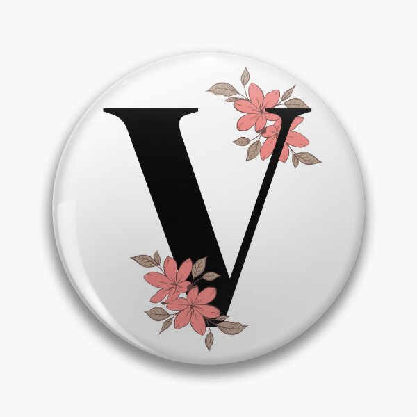 Item preview, Floral initial sound V designed and sold by Tenzeelaat.