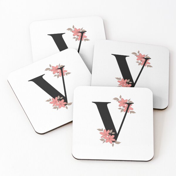 Item preview, Floral initial sound V designed and sold by Tenzeelaat.