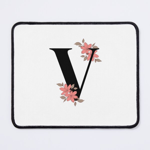 Item preview, Floral initial sound V designed and sold by Tenzeelaat.