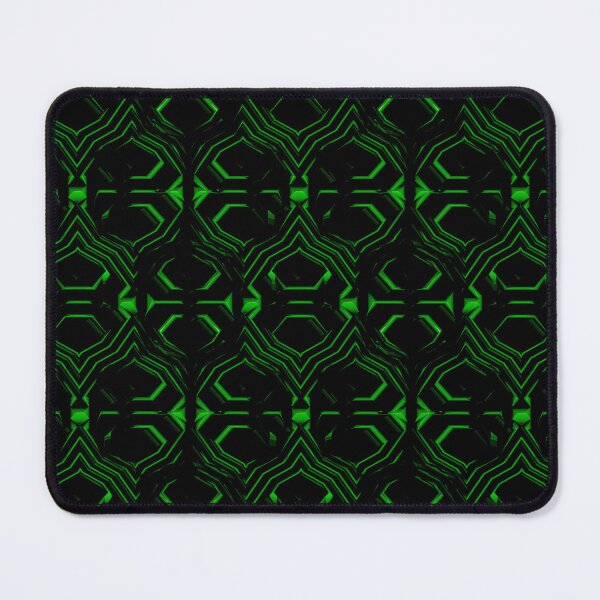 Item preview, Green Ogee Ridge on Black Pattern designed and sold by TheRulerofEarth.