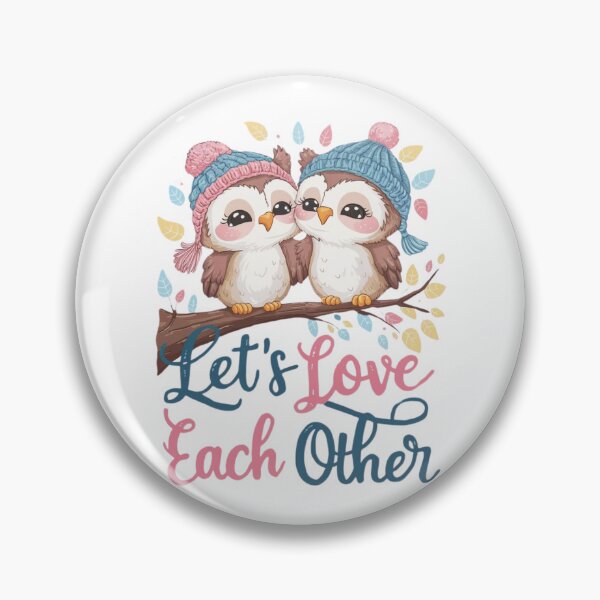 Item preview, Let's Love Each Other, Two Loving Owls Art designed and sold by Faithloveshop.