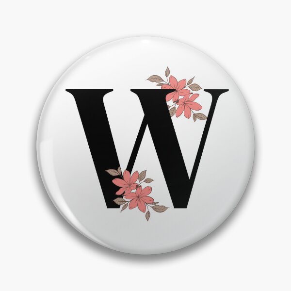 Item preview, Floral initial letter W designed and sold by Tenzeelaat.