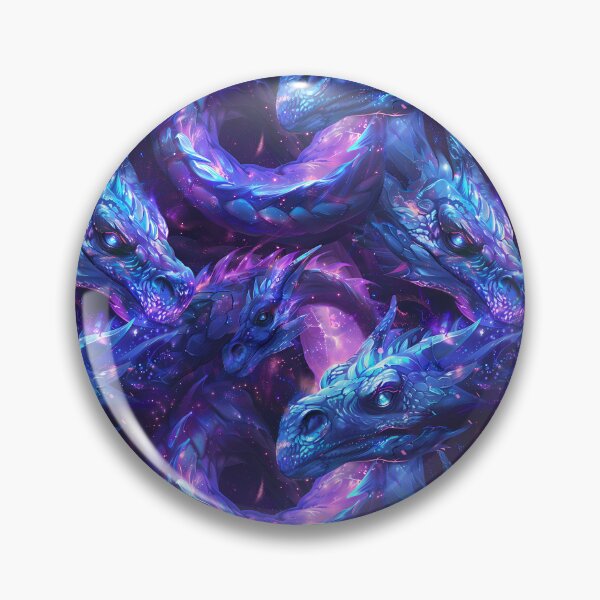 Item preview, Purple and blue dragons pattern - fantasy dark academia aesthetic - mythical creature designed and sold by Fantasy Cache.