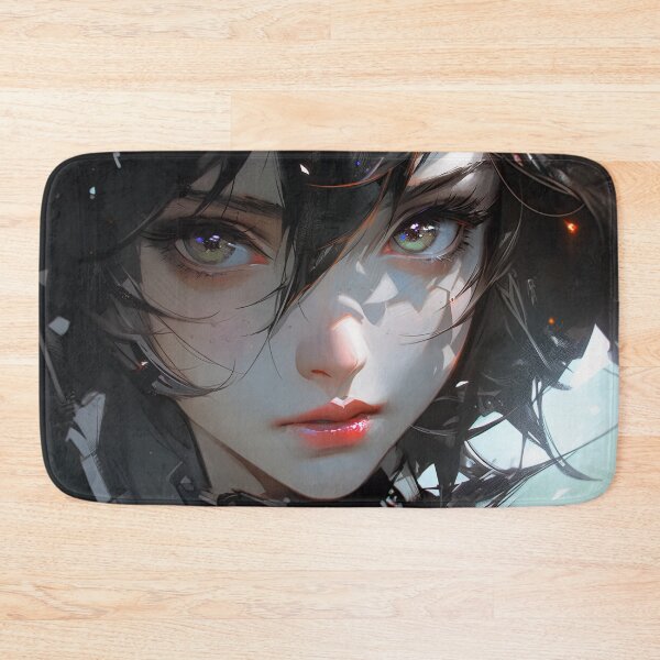 Item preview, Dark Intense Enigmatic Whispers Anime Girl designed and sold by bubblegoth.