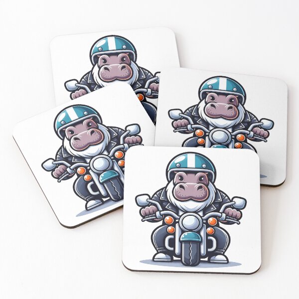 Item preview, Stylish Hippo Biker: Here I Come designed and sold by 0penvimark.
