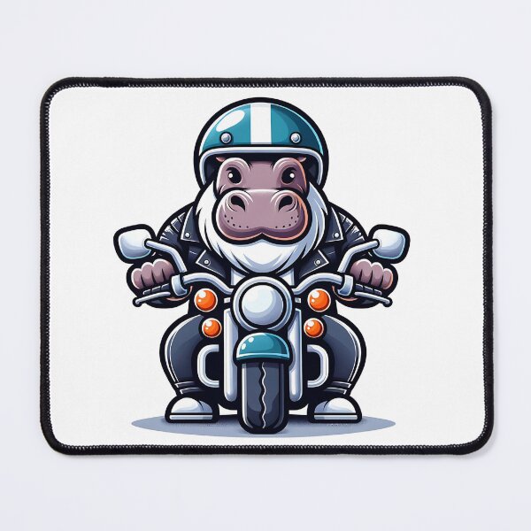 Aperçu de l'œuvre Hippo Biker élégant : me voici créée et vendue par 0penvimark.