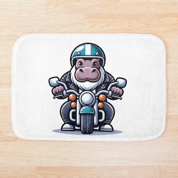 Item preview, Stylish Hippo Biker: Here I Come designed and sold by 0penvimark.
