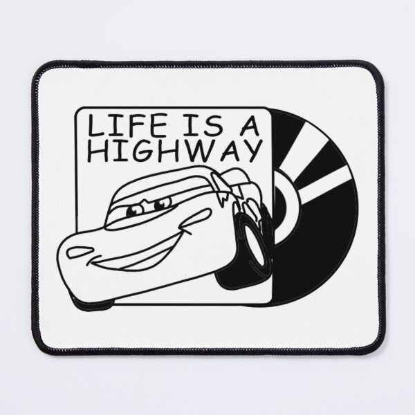 Item preview, Life is a Highway Lightning Mcqueen designed and sold by MonkiFlipp.