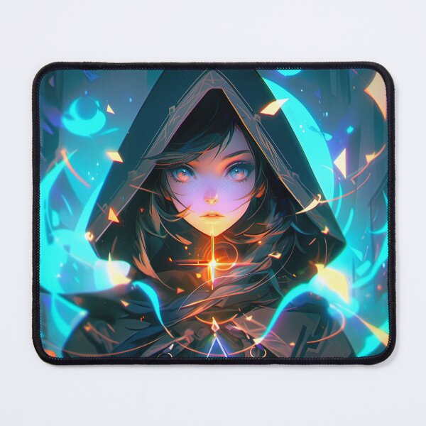 Item preview, Mystical Hooded Spellbound Enchantress Anime Girl designed and sold by bubblegoth.