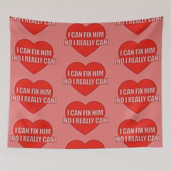 Item preview, I Can Fix Him (No I Really Can) Heart designed and sold by Chesley Design.