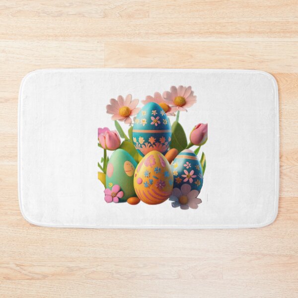 Item preview, easter colored eggs with flowers designed and sold by Expressions-Sel.