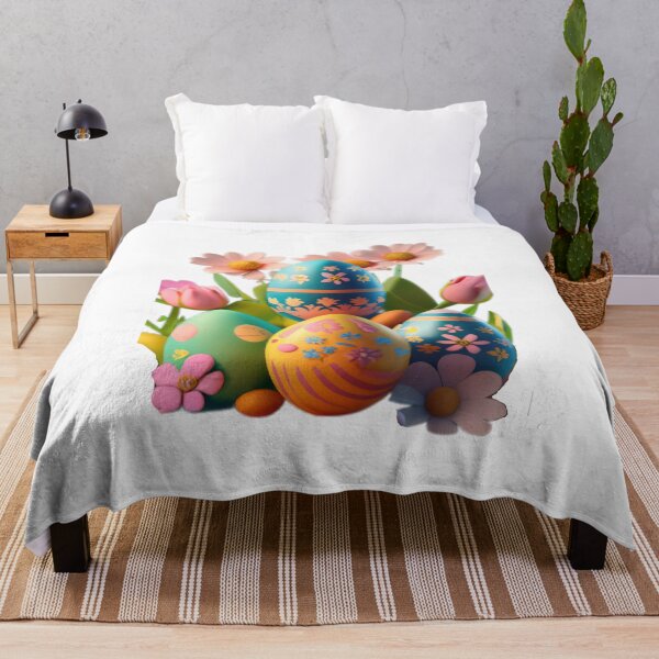 Item preview, easter colored eggs with flowers designed and sold by Expressions-Sel.