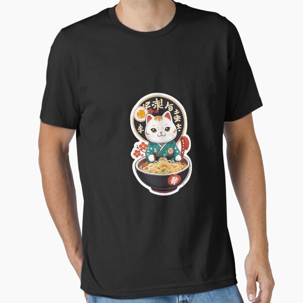 Maneki Neko Noodles Ramen Essential T-Shirt