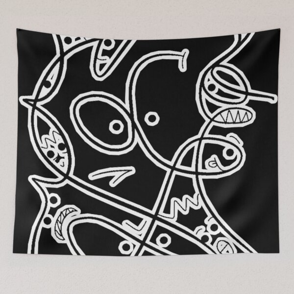 Item preview, Tangled! One line drawing original artwork designed and sold by Oqueartecura.