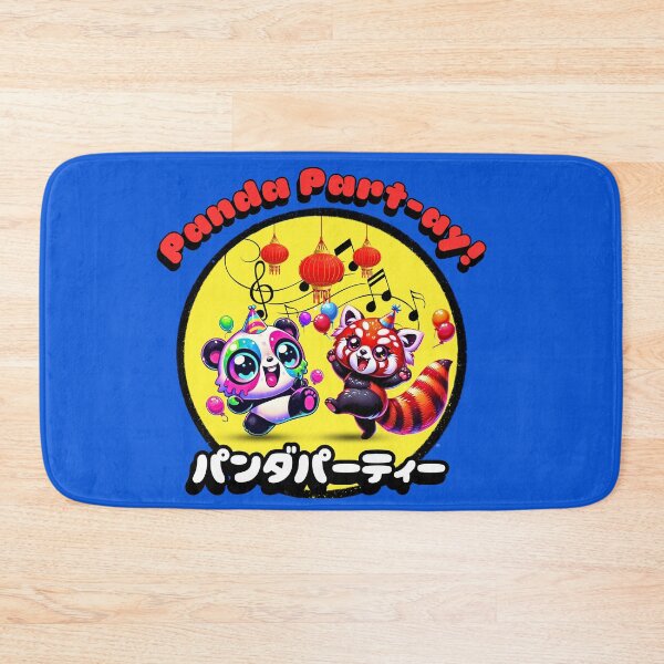 Item preview, Panda Part-ay! Kawaii-Style Red and Giant Panda Dance Design with Japanese Characters designed and sold by Jim Stephens.
