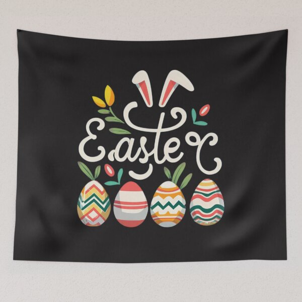 Item preview, inscription with easter colored eggs  designed and sold by Expressions-Sel.