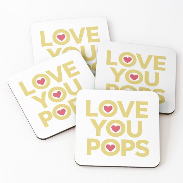 Item preview, Love You, Pops! Sleek Father's Day Typography Art - Modern Design designed and sold by HahaHandlesHub.