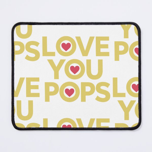 Item preview, Love You, Pops! Sleek Father's Day Typography Art - Modern Design designed and sold by HahaHandlesHub.