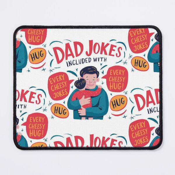 Item preview, Dad Jokes and Hugs: Heartwarming Father's Day Illustration - Playful Typography designed and sold by HahaHandlesHub.