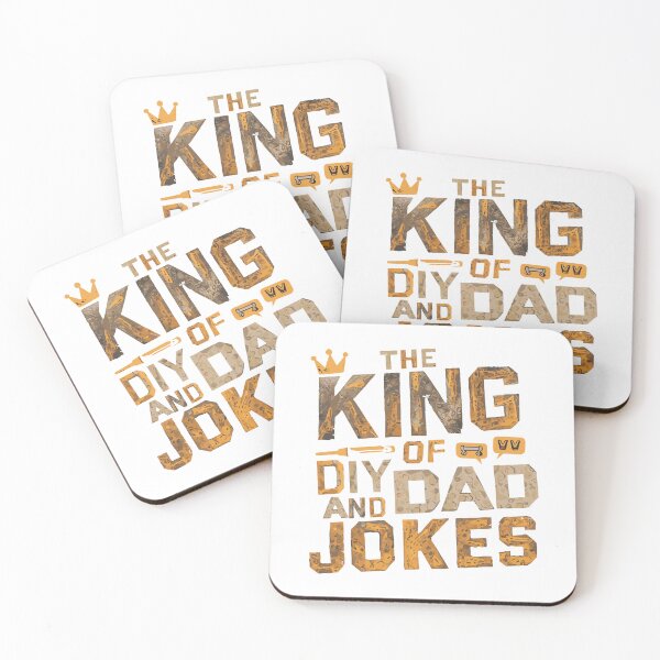 Item preview, The King of DIY and Dad Jokes: Father's Day Typography Illustration designed and sold by HahaHandlesHub.