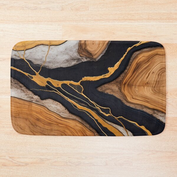 Item preview, Black and Gold wooden texture designed and sold by L7GraphicLab.