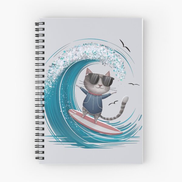 Item preview, Surfing cat designed and sold by Tajdi.