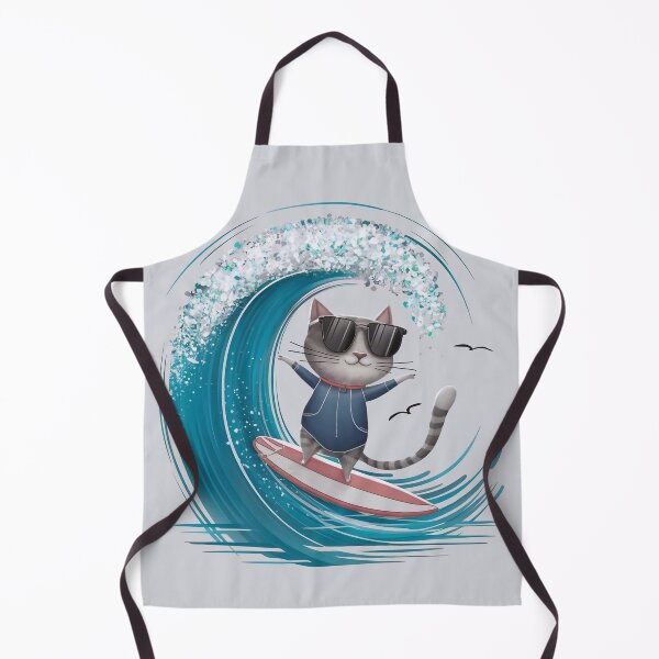 Item preview, Surfing cat designed and sold by Tajdi.