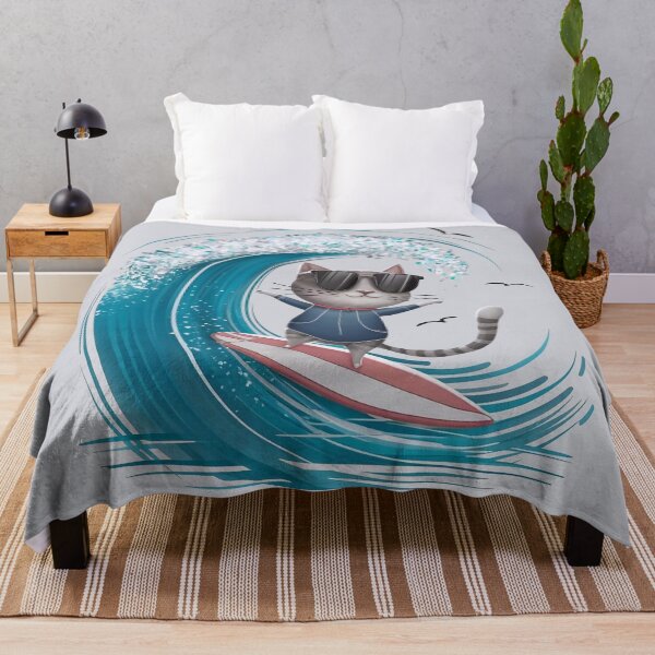 Item preview, Surfing cat designed and sold by Tajdi.