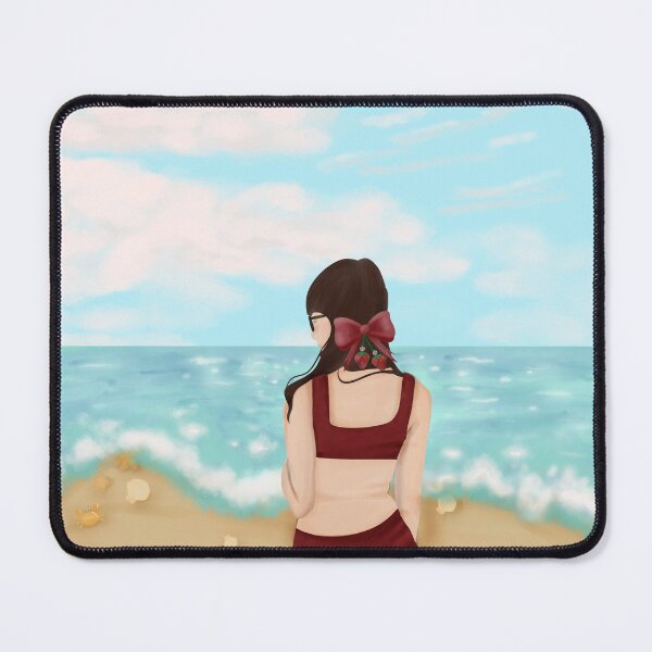 Item preview, A girl in bikini with stunning view of the sea designed and sold by SunbeamMoon111.