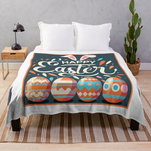 Item preview, happy easter with colored eggs designed and sold by Expressions-Sel.
