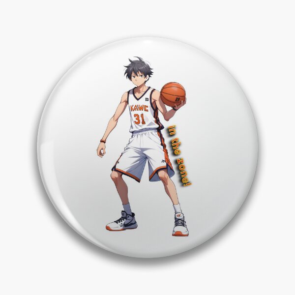 Item preview, Anime basketball male player holding a ball in the zone designed and sold by PrintPlanetGo.