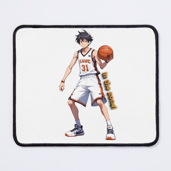 Item preview, Anime basketball male player holding a ball in the zone designed and sold by PrintPlanetGo.