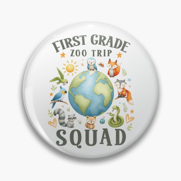 Item preview, First Grade Zoo Trip Squad Funny Zoo Animal Back to School designed and sold by millionair3.