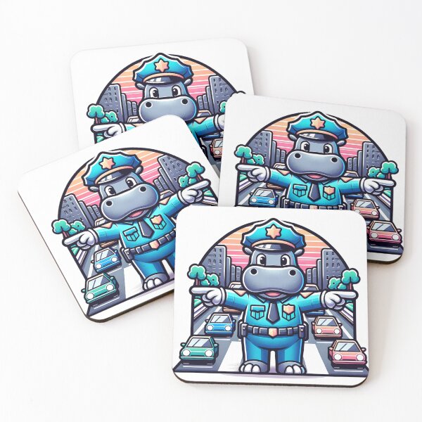 Item preview, Traffic Director Hippo: Keeping the Streets Safe designed and sold by 0penvimark.