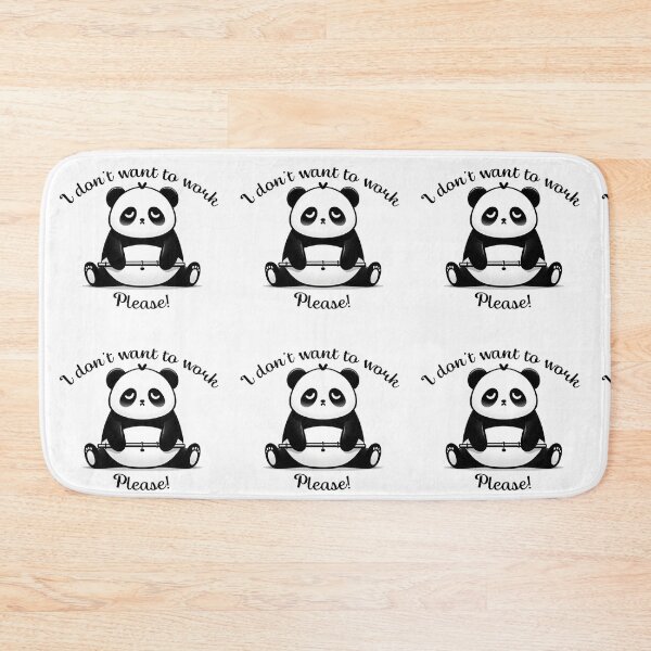 Item preview, Tired Panda: I Don't Want to Work, Please! Adorable and Fun Gifts. designed and sold by LilianPixel.