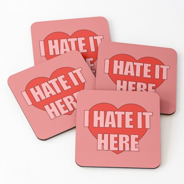 Item preview, I Hate it Here Heart designed and sold by Chesley Design.