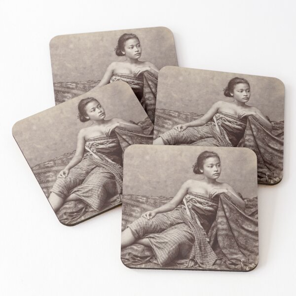 Item preview, Mujer joven Java 1880 Indonesia designed and sold by RocketshipRetro.