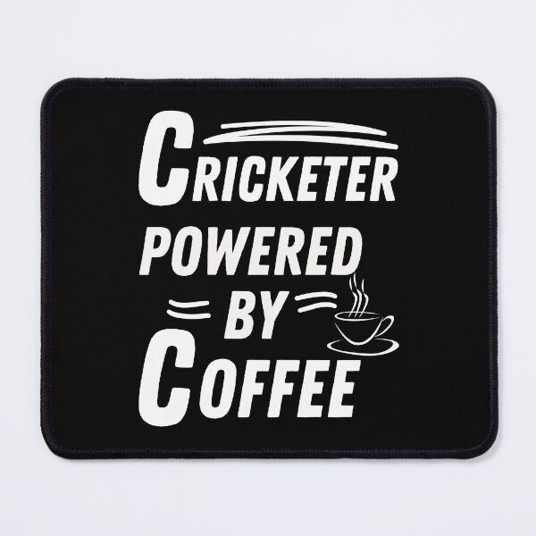 Item preview, Cricketer powered by coffee designed and sold by annoying-shirts.