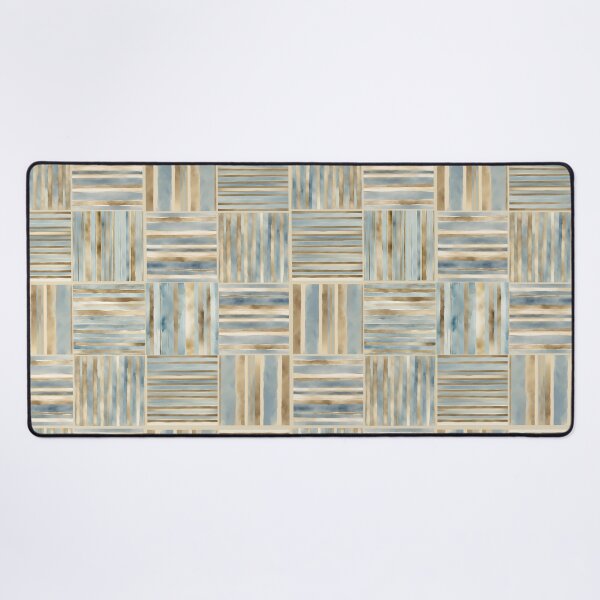 Item preview, Simpatico - Watercolor stripes in blue and gold designed and sold by thecrunchyflea.