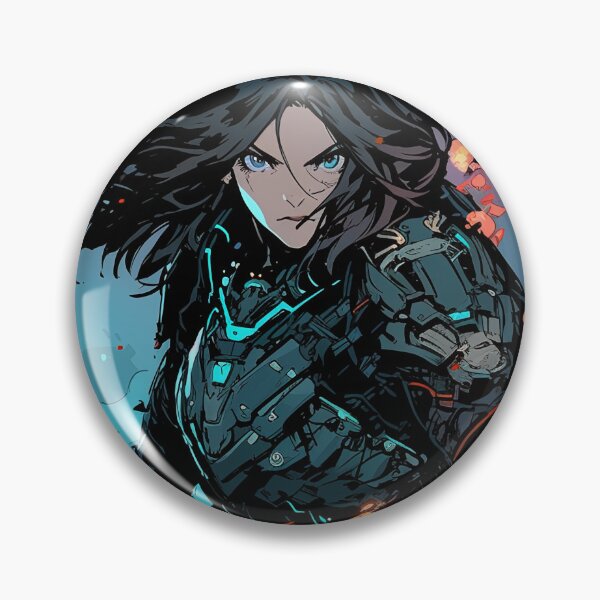 Item preview, Action Cyberpunk Exosuit Warrior Anime Girl designed and sold by bubblegoth.